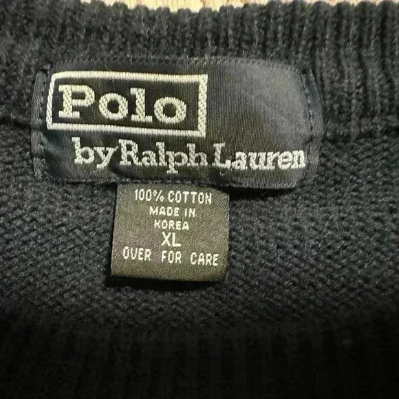 Polo Ralph Lauren Shirt Adult X-Large dark Blue Knit Sleepwear 100% Cotton Mens - Picture 5 of 5